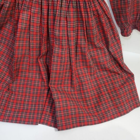 Petit Atelier Smocked royal long sleeve holiday dress toddler girl size 4 - Picture 7 of 10